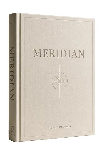 Meridian, hardcover book cover design
